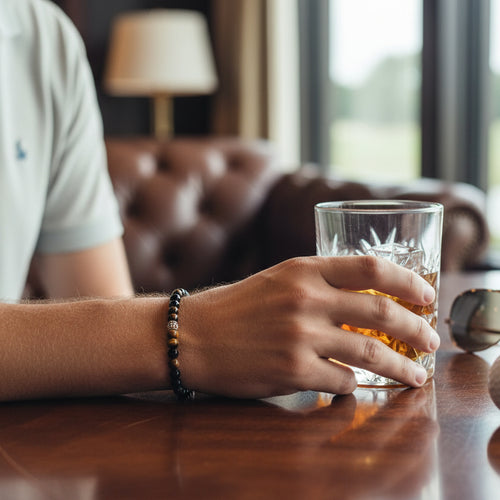Triple Protection Bracelet – Hematite, Tiger Eye & Black Obsidian (4mm Beads, 7.5")