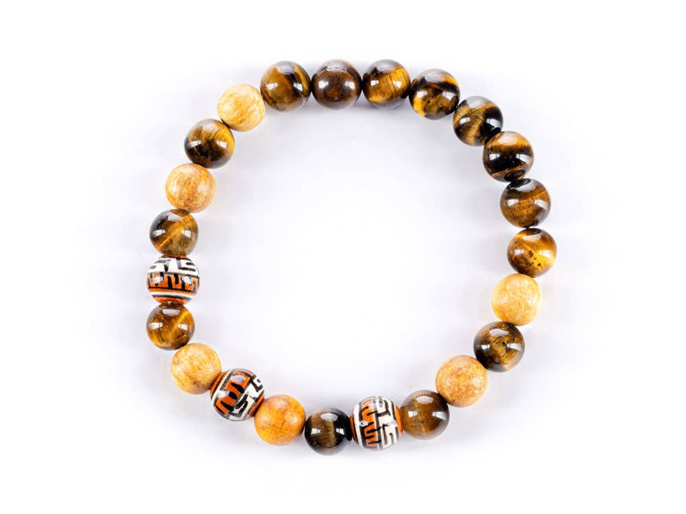 Crystal Bracelet | COURAGE – Palo Santo & Tiger’s Eye