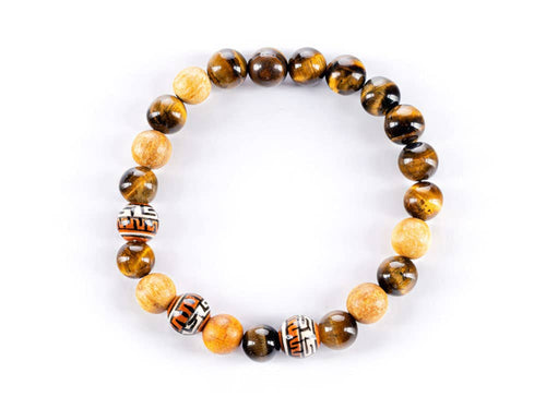 Crystal Bracelet | COURAGE – Palo Santo & Tiger’s Eye