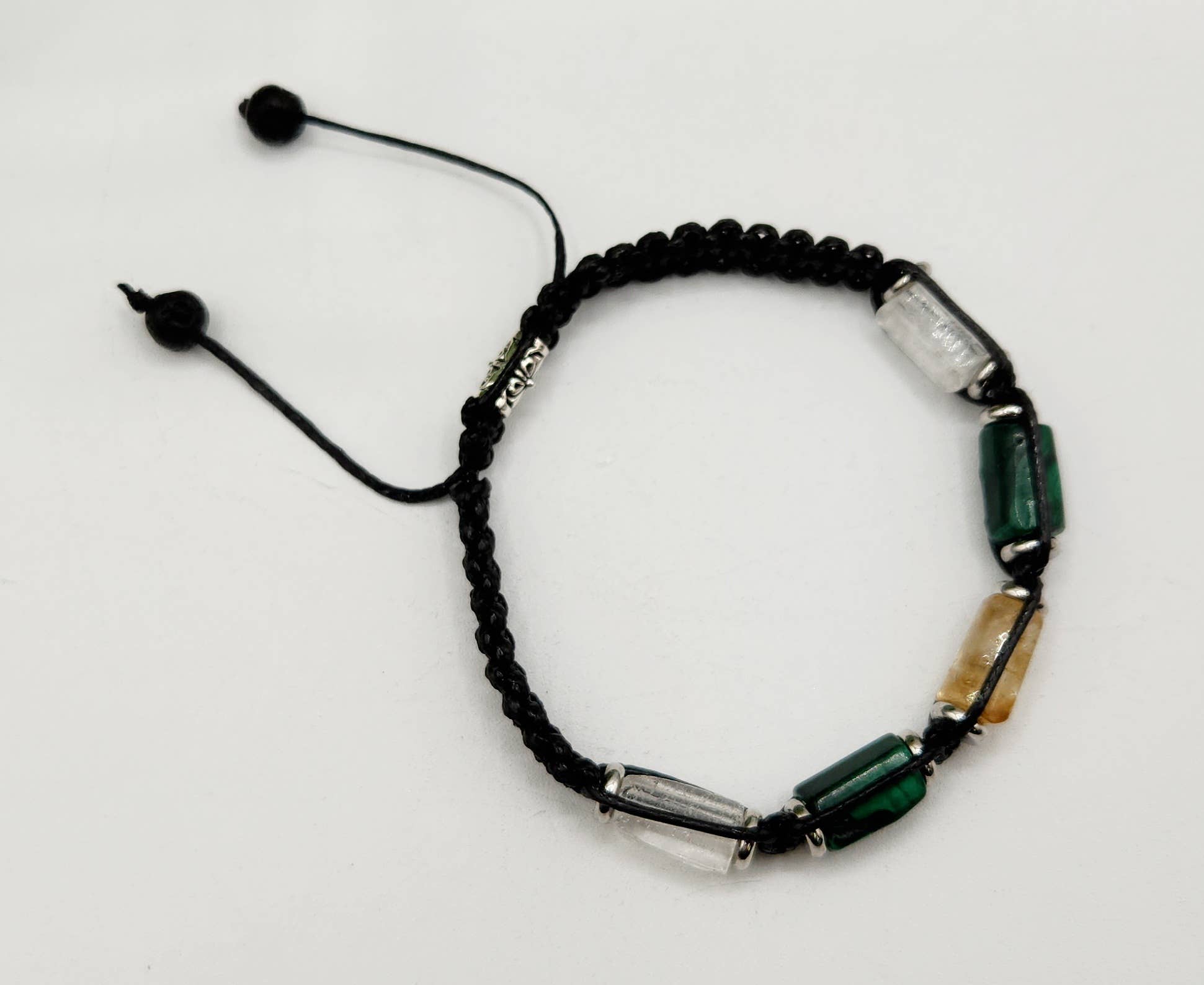 Men’s Transformation Bracelet – Clear Quartz, Malachite & Citrine